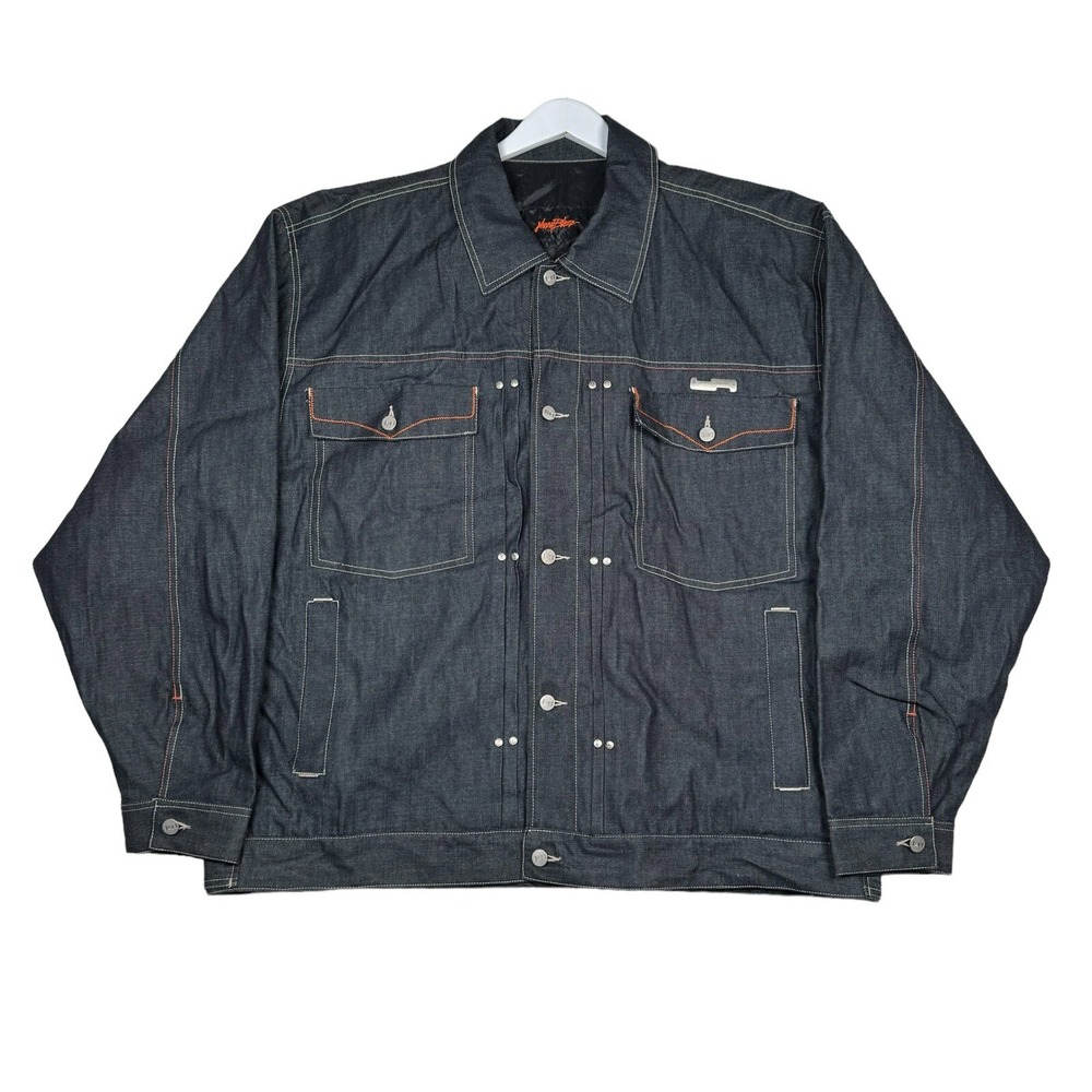 Vintage Johnny Blaze Reversible Denim Jacket size XXL